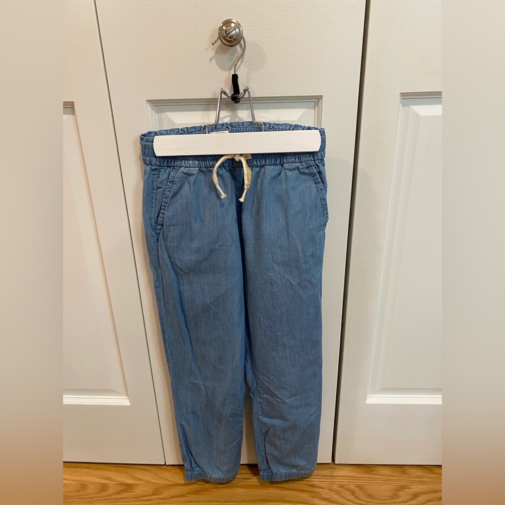 J. Crew Girls Seaside Pants in Chambray, Like New Condition, Size 8